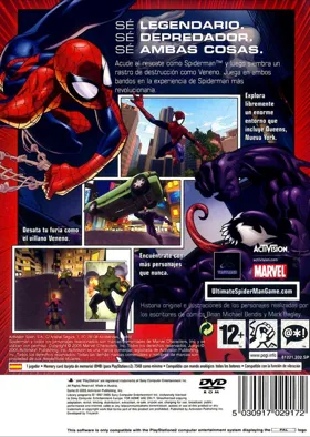 Ultimate Spider-Man box cover back